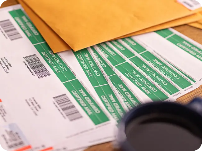 Certified Mail labels