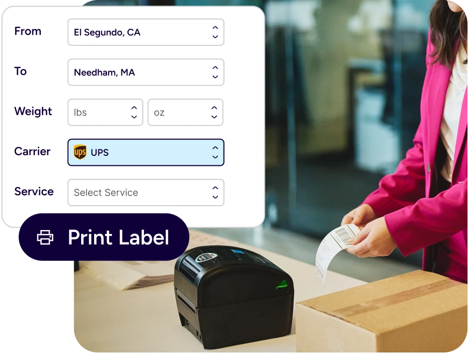 Print shipping labels