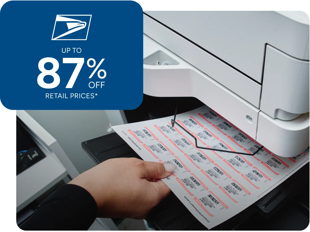 printing stamps at 87% discount